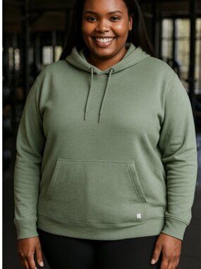 WoolX Avery Hoodie in Light Green- Size XL